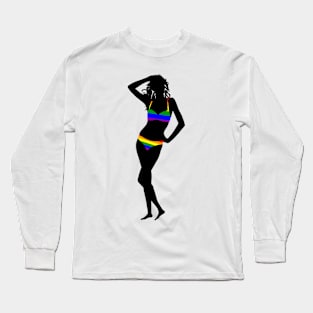 Rainbow bikini Long Sleeve T-Shirt